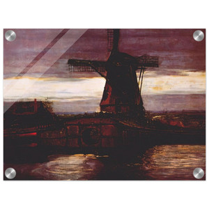 Piet Mondrian  Stammer Mill with Streaked Sky Acrylic Print