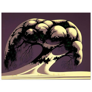 Eyvind Earle  Snow Tree Aluminum Print