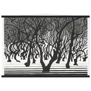 MC Escher  WOODS NEAR MENTON Museum-Quality Matte Paper Poster with Hanger