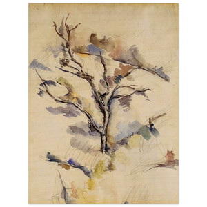 Paul Cezanne  The Oak Wood Print
