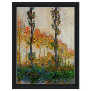 claude monet  The Three Trees Autumn Framed Canvas