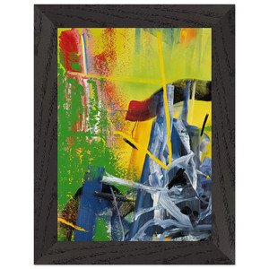 Gerhard Richter  KORN Premium Wooden Framed Art Print / Poster