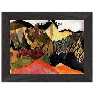 Paul Klee  IN THE QUARRY Premium Wooden Framed Art Print / Poster