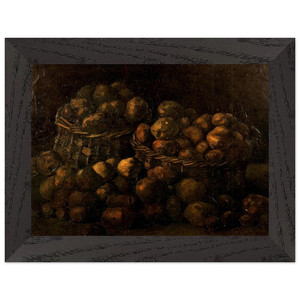 Vincent van Gogh  Baskets of Potatoes Premium Wooden Framed Art Print / Poster