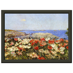 Childe Hassam Poppies on the Isles of Shoals Metal Framed Art Print