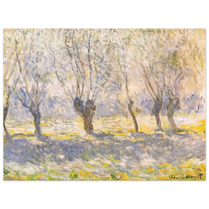 claude monet  Willows Giverny Aluminum Print