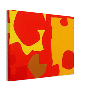 Patrick Heron  Six in Light Orange with Red in Yellow  1970 Canvas