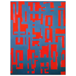 Ad Reinhardt  Untitled Red and Gray  1950 Aluminum Print