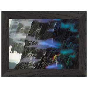 Eyvind Earle  Emerald Coast Premium Wooden Framed Art Print / Poster