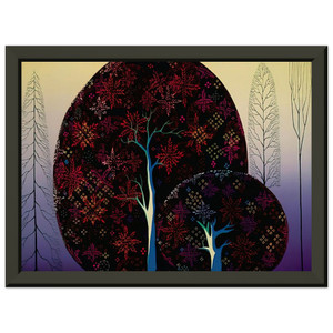 Eyvind Earle  A Tree Poem Premium Metal Framed Art Print / Poster