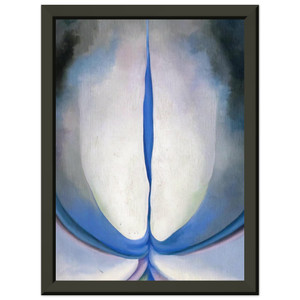Georgia OKeeffe  Blue Line N1 Premium Metal Framed Art Print / Poster