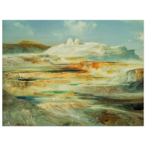 Thomas Moran  Jupiter Terrace Yellowstone Wood Print