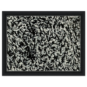 Henri Michaux  Composition  Tachisme Framed Canvas