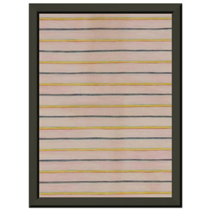 Gene Davis  Pin Stripes  1960 Premium Metal Framed Art Print / Poster