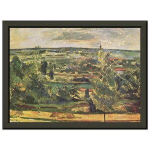 Paul Cezanne Landscape of the Jas de Bouffan Metal Framed Art Print / Poster
