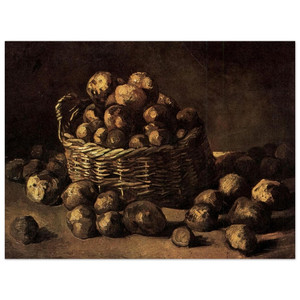 Vincent van Gogh  Basket of Potatoes Wood Print
