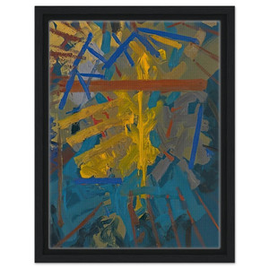 John Ferren  Broken Blue  1958 Framed Canvas