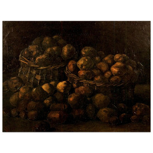 Vincent van Gogh  Baskets of Potatoes Wood Print