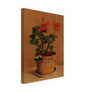 Odilon Redon  A POT OF GERANIUMS Canvas