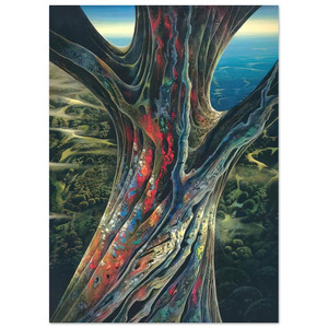 Eyvind Earle  The Great Jewel Tree Fine Art Poster / Art Print