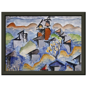 Man Ray  LANDSCAPE N11 Premium Metal Framed Art Print / Poster