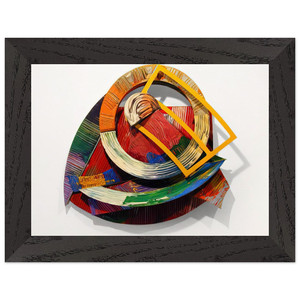 Sam Gilliam  Chehaw Premium Wooden Framed Art Print / Poster