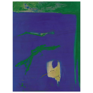 Esteban Vicente  AZUL 1994 Wood Print