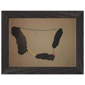 Helen Frankenthaler Connected By Joy 1973 Premium Wooden Framed Art Print