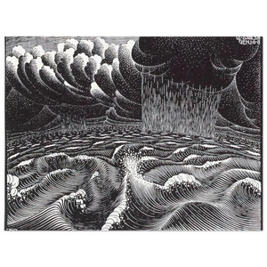 MC Escher  THE 2ND DAY OF THE CREATION Aluminum Print