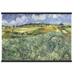 Vincent van Gogh Plain near Auvers Museum-Quality Matte Poster with Hanger
