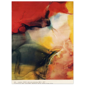 Paul Jenkins  Lotus Wood Print