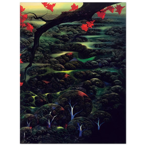 Eyvind Earle  California Memories Wood Print