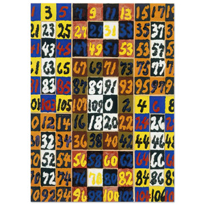 Alfred Jensen Coordinative Thinking Square Rectangle Per IV 1974