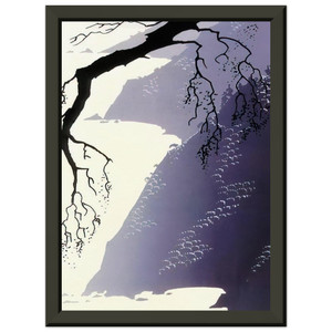 Eyvind Earle  Gray Mist Premium Metal Framed Art Print / Poster