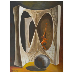 Man Ray  DIDEROT S HARPSICHORD OR THE MERCHANT OF VENICE Aluminum Print