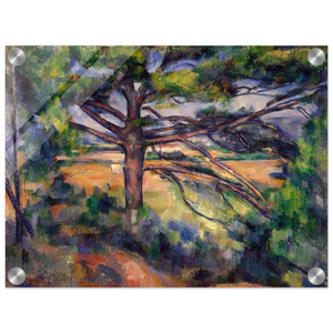 Paul Cezanne  Large Pine and Red Earth Acrylic Print