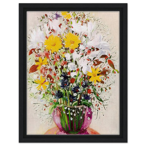 Moise Kisling  BOUQUET OF FLOWERS N2 Framed Canvas