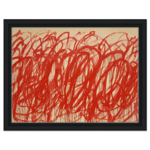 Cy Twombly  Untitled  Bacchus  Framed Canvas