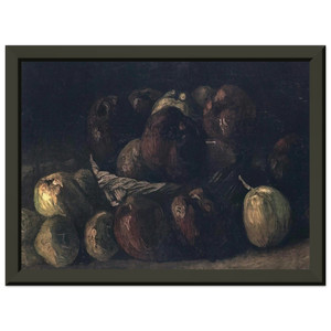 Vincent van Gogh Still Life Apple Basket Premium Metal Framed Art Print