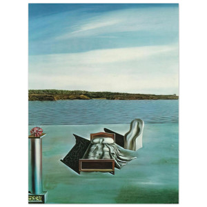 Salvador Dali  SURREALIST COMPOSITION WITH INVISIBLE FIGURES Aluminum Print