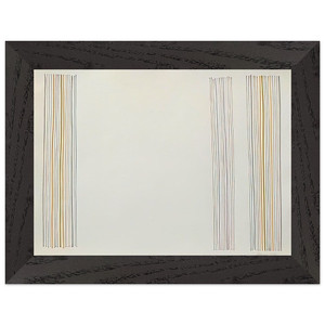 Gene Davis  Untitled  1981 N1 Premium Wooden Framed Art Print / Poster