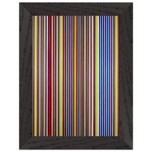 Gene Davis  Untitled P280  1967 Premium Wooden Framed Art Print / Poster