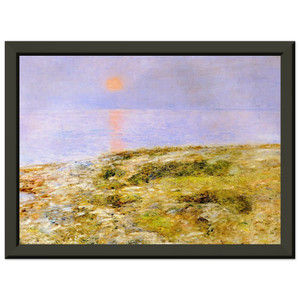 Childe Hassam  Sunset Isle of Shoals Premium Metal Framed Art Print / Poster