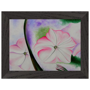 Georgia OKeeffe  Petunia No 2 Premium Wooden Framed Art Print / Poster