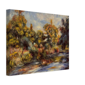 PierreAuguste Renoir  Landscape with River Canvas