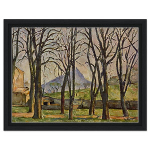 Paul Cezanne  Chestnut Trees at the Jas de Bouffan Framed Canvas