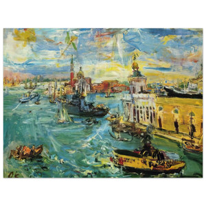 OSKAR KOKOSCHKA  VENICE DOGANA 1948 Wood Print