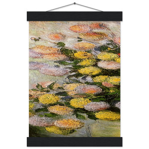 claude monet  Vase of Dahlias Museum-Quality Matte Paper Poster with Hanger