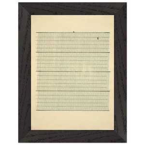 Agnes Martin  Aspiration Premium Wooden Framed Art Print / Poster