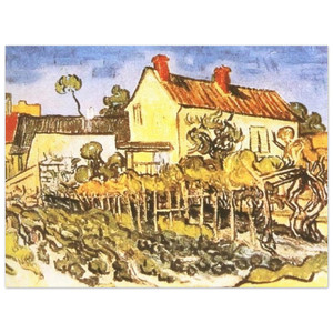 Vincent van Gogh  The House of Pere Eloi Aluminum Print